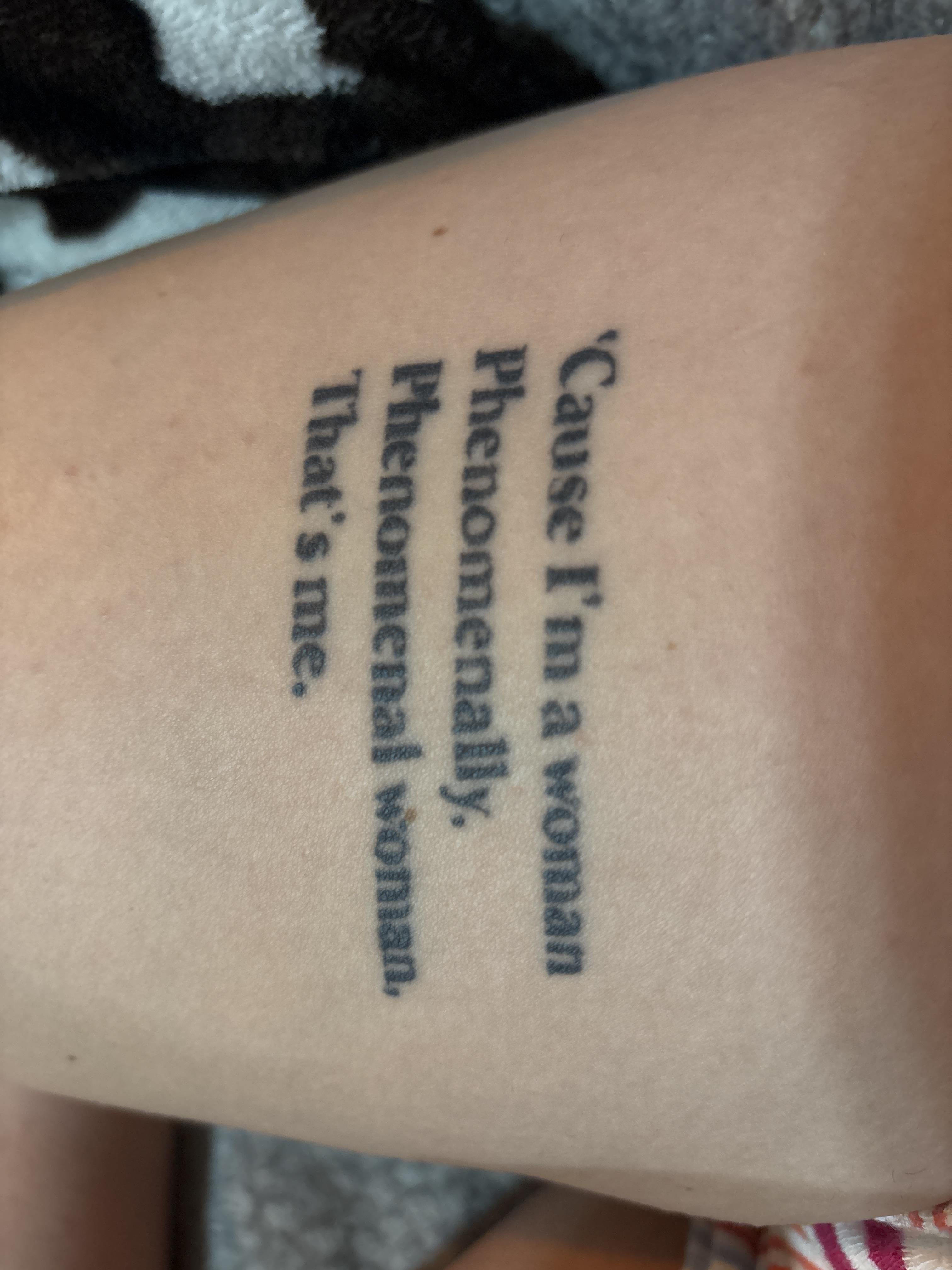 Phenomenal Woman Tattoo Bronctattooaus